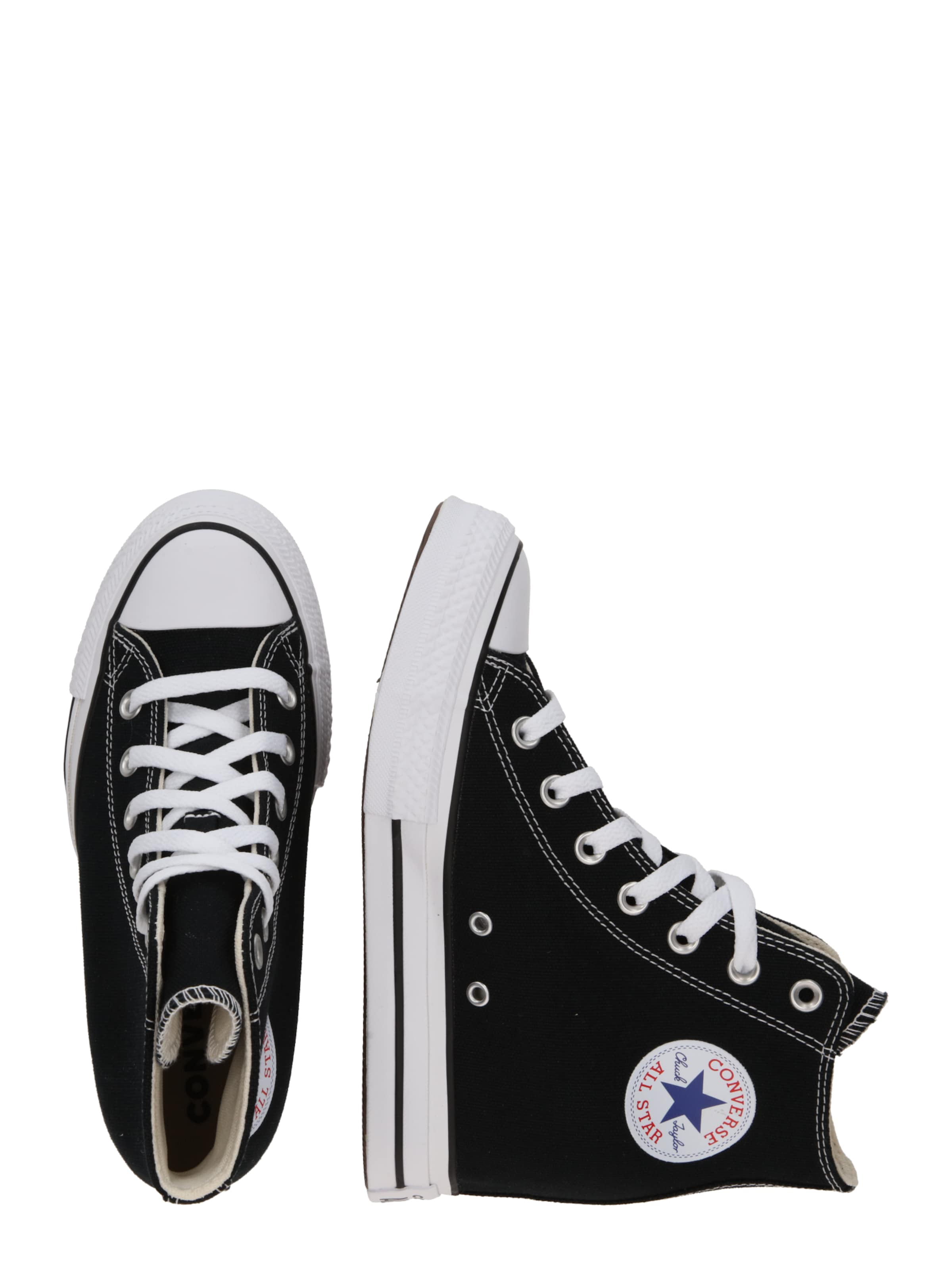 CONVERSE Členkové tenisky 'CHUCK TAYLOR ALL STAR CLASSIC WEDGE PLATFORM' - Čierna