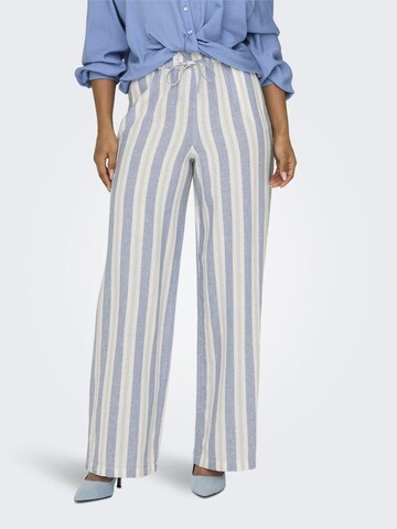 Wide Leg Pantalon 'Caro' ONLY en bleu : devant