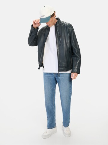 CAMEL ACTIVE Lederjacke in Blau