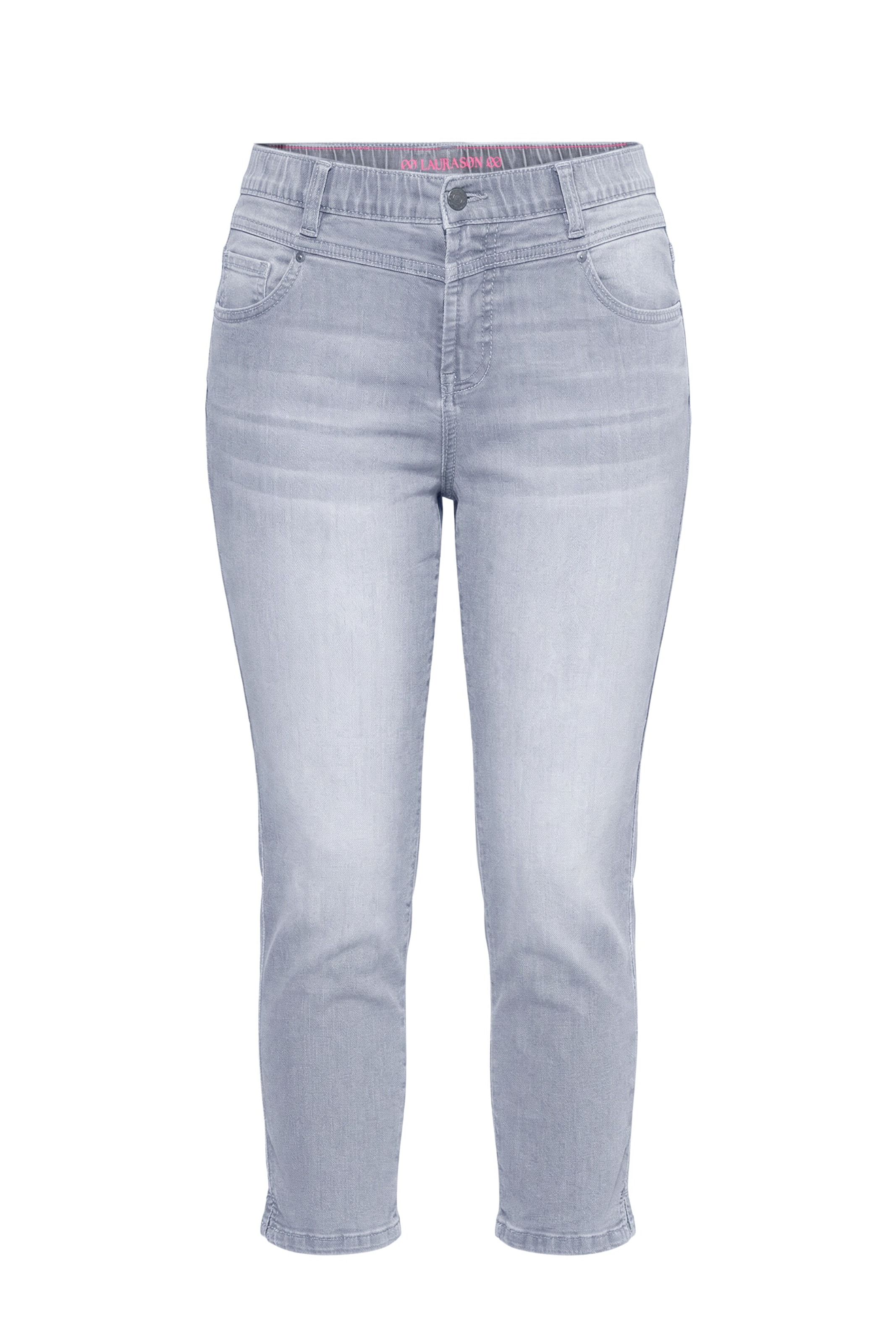 LAURASØN Regular Jeans in Grijs: voorkant
