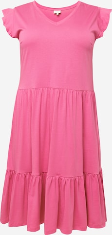 ONLY Carmakoma Φόρεμα 'MAY' σε ροζ: μπροστά