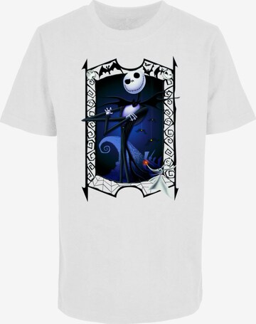 ABSOLUTE CULT Shirt 'The Nightmare Before Christmas - Pumpkin King' in White: front