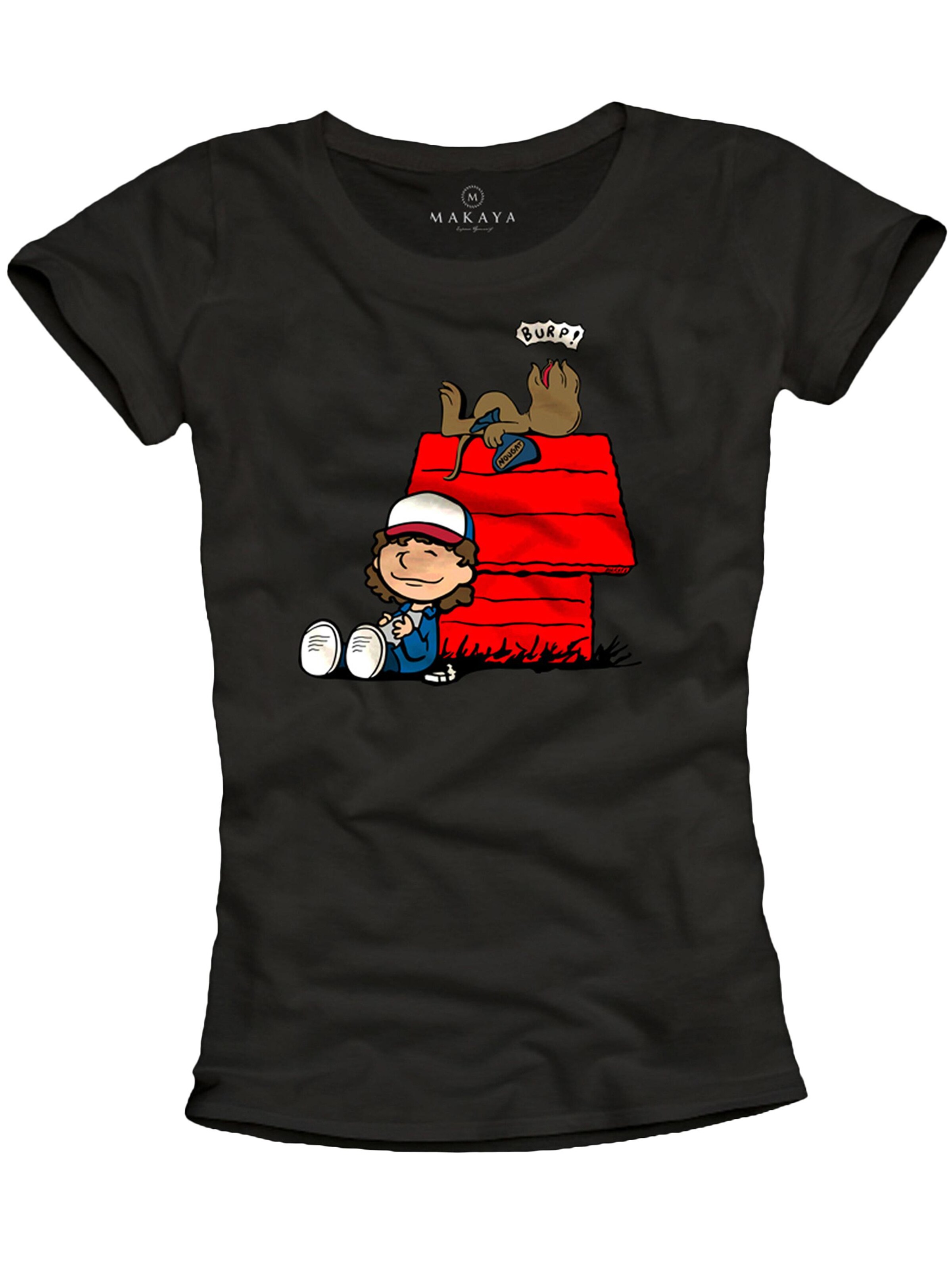 MAKAYA Shirt 'Dustin Doghouse' in Black: front