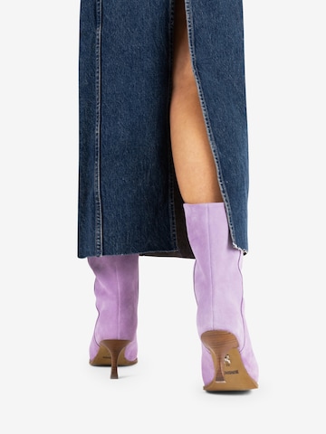 BRONX Ankle Boots 'New Lara' in Purple