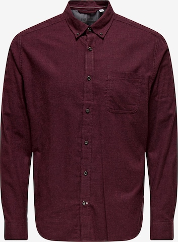 Chemise 'ONSRoad' Only & Sons en rouge : devant