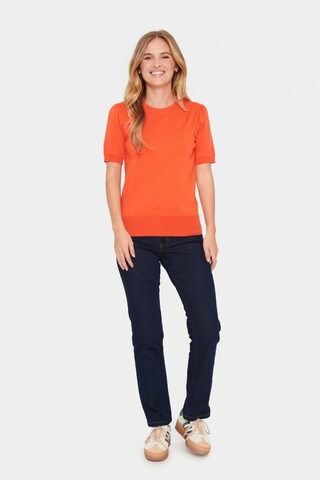 SAINT TROPEZ - Pullover 'Mila' em laranja