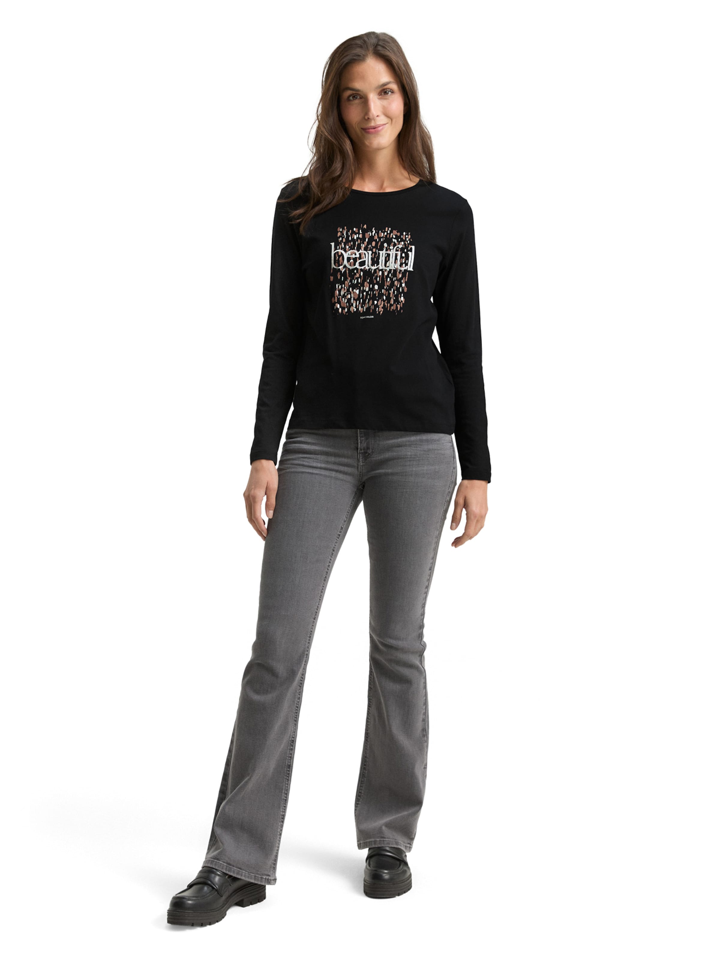 TOM TAILOR - Camisa em preto