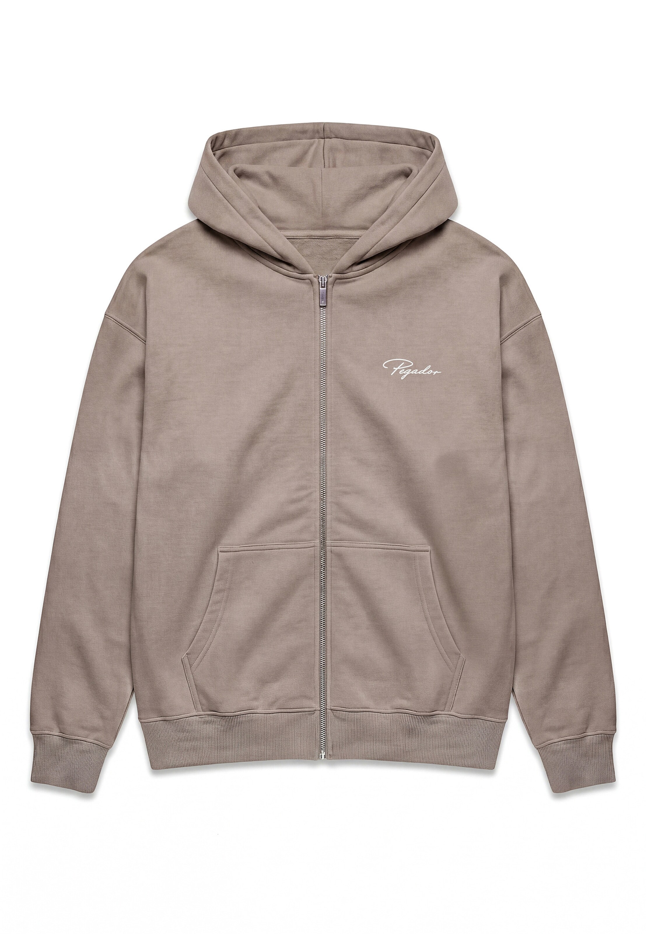 Pegador Bluza rozpinana 'Pike' w rozmiarze S w kolorze ciemnoszary / białym, Podgląd produktu