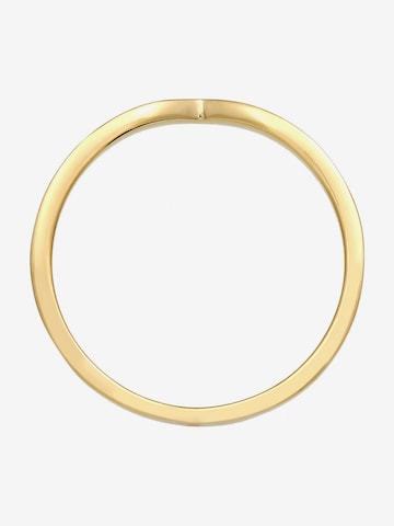 ELLI PREMIUM Ring Geo, V-Form in Gold