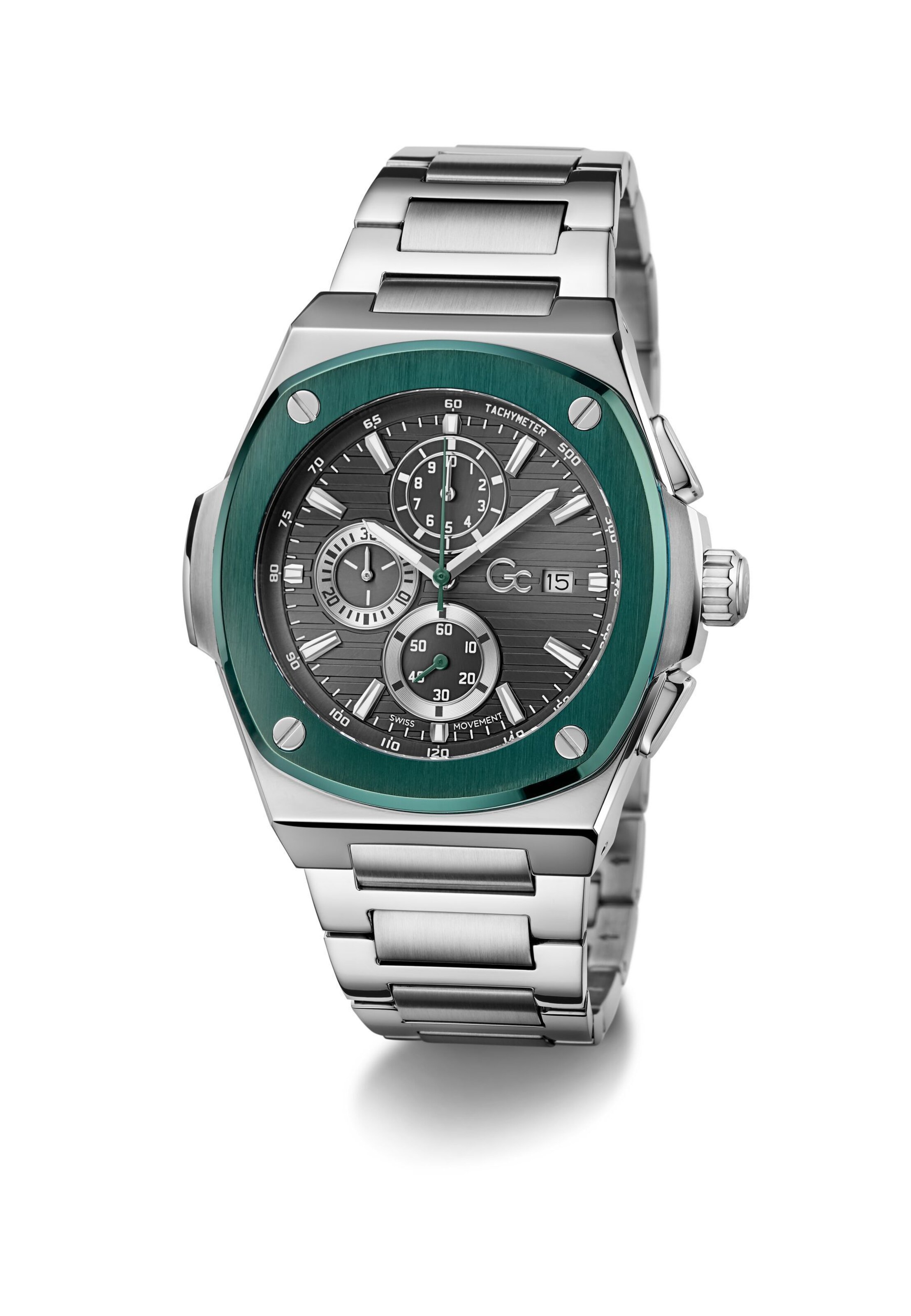 Gc Uhr 'Coussin Shape' in Silber