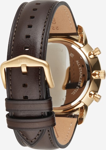 FOSSIL Zegarek analogowy w kolorze brązowy