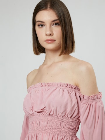 Influencer Bluse in Pink