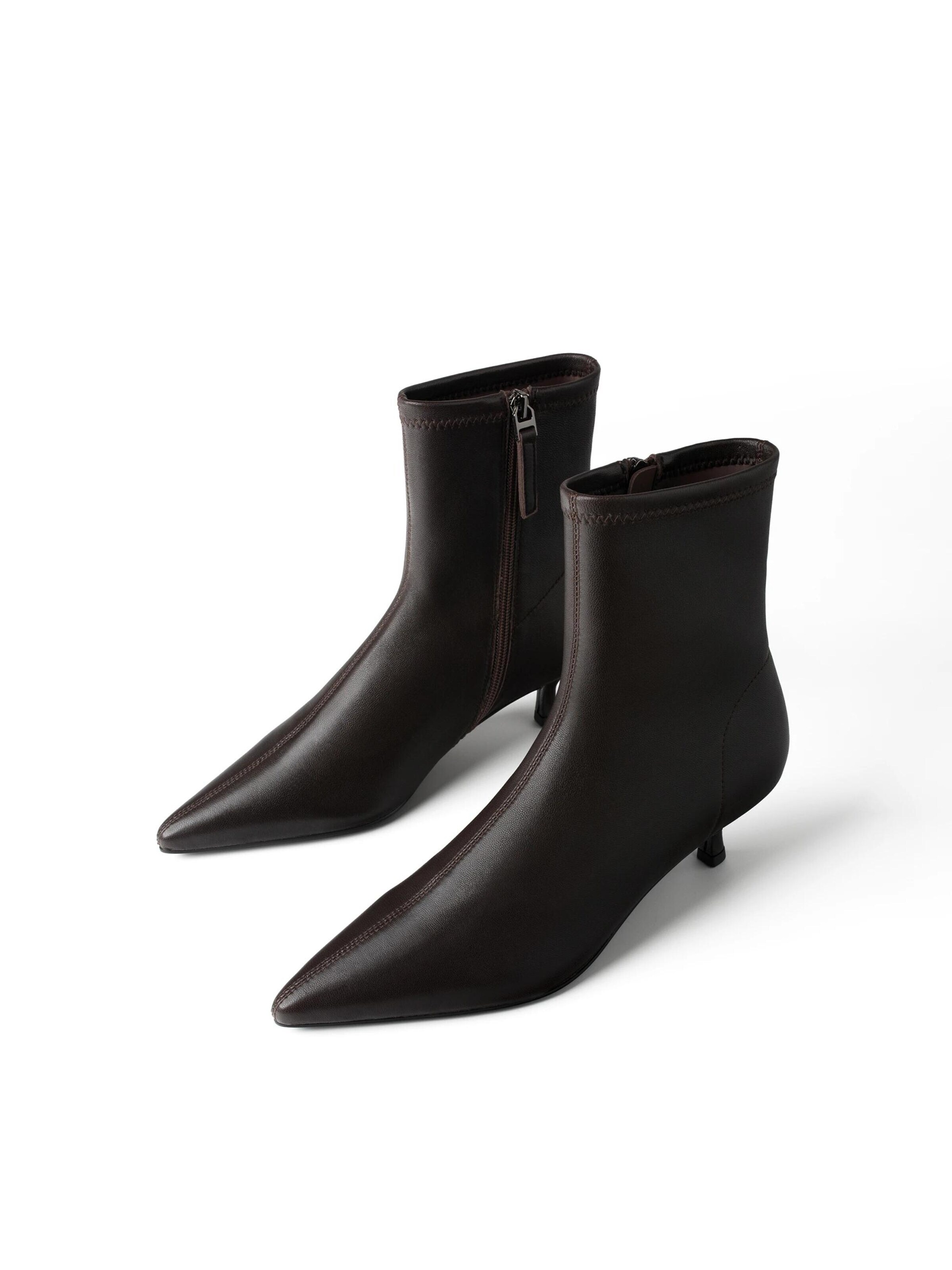 Cizme glezne 'RAW POWER SOUND' de la L37 HANDMADE SHOES pe maro