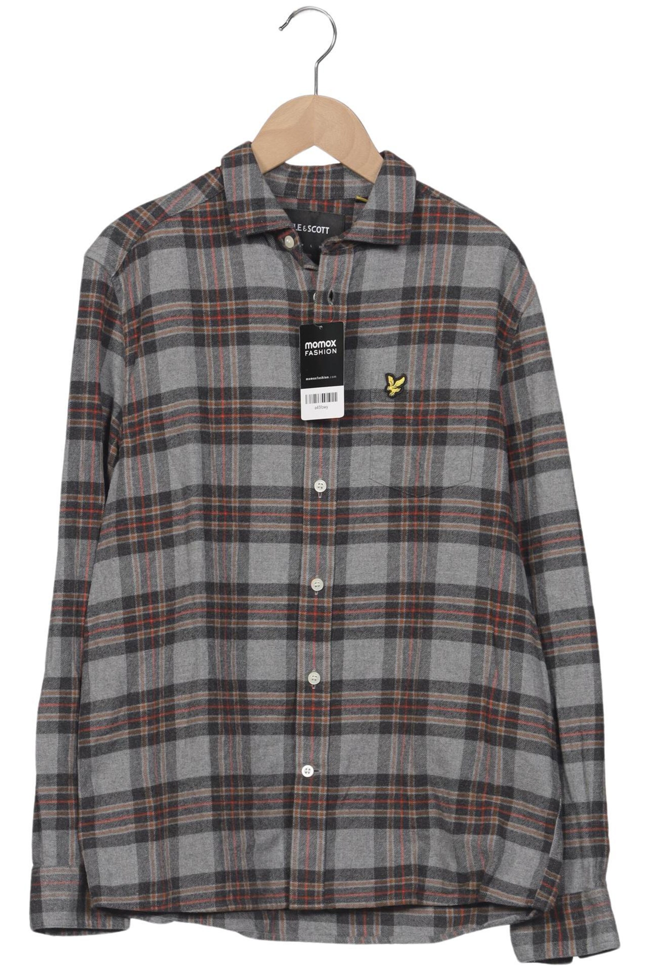 Lyle & Scott Button Up Shirt in S in Grey: front