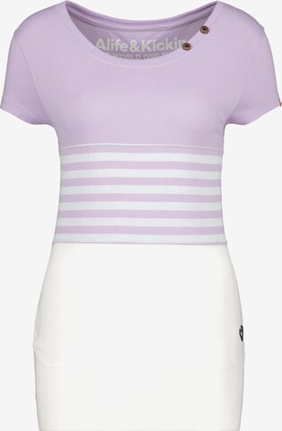 T-shirt 'CoriAK' Alife and Kickin en violet : devant