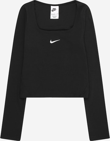 juoda Nike Sportswear Marškinėliai: priekis