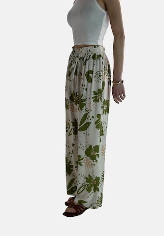 Wide Leg Pantalon Elara en vert