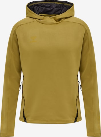 Hummel Sportsweatshirt 'Cima' in Geel: voorkant