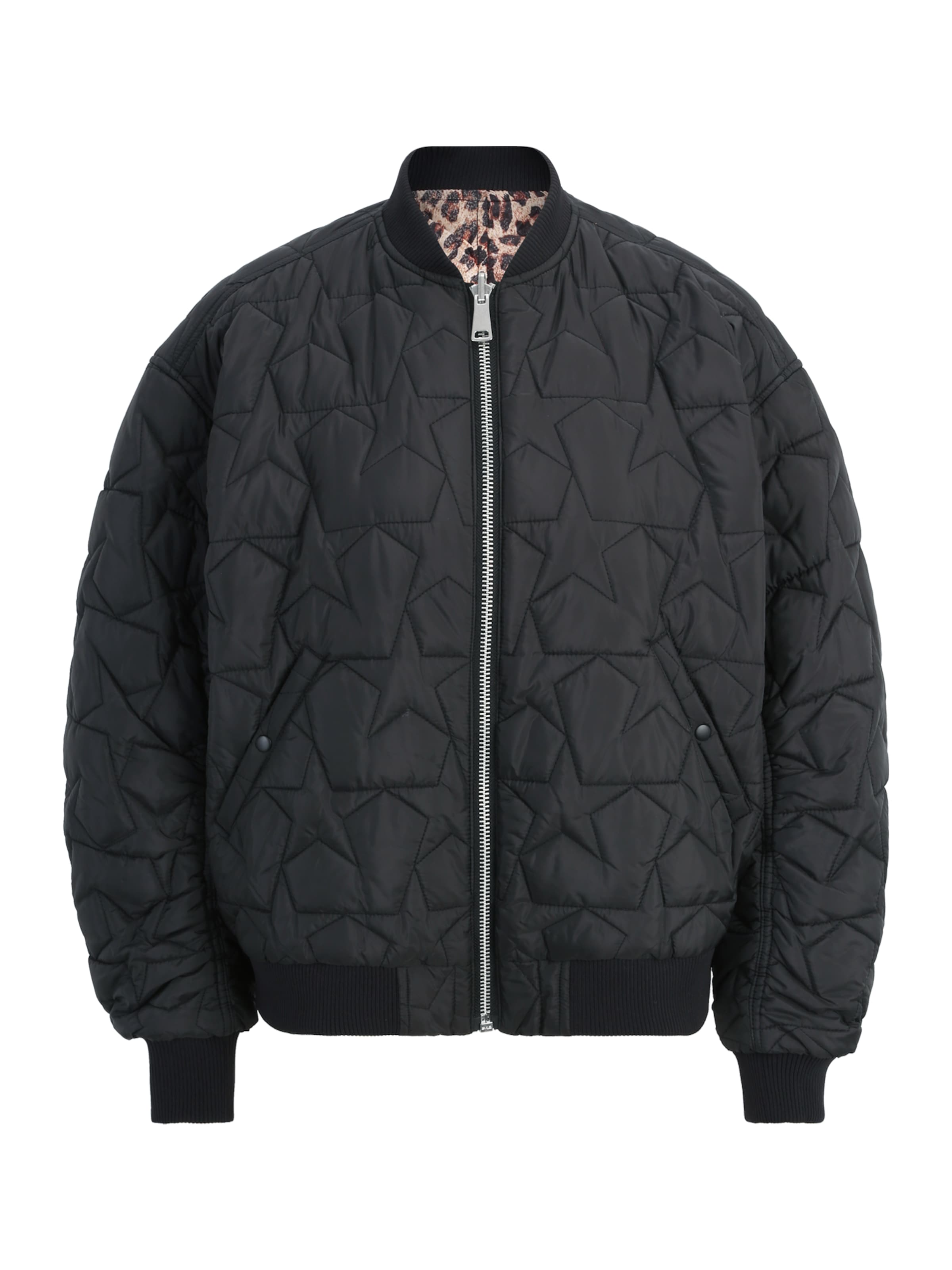 Monki Between-season jacket in Black: front