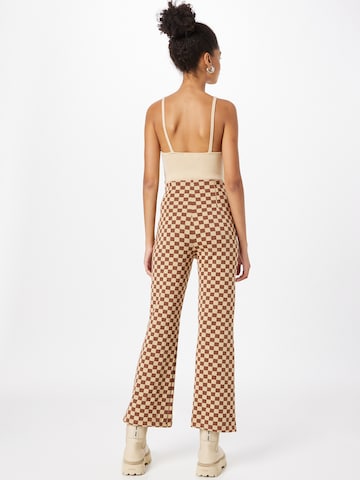 Monki Flared Broek in Beige