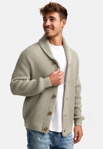 INDICODE JEANS Gebreid vest ' Brandox ' in Grijs