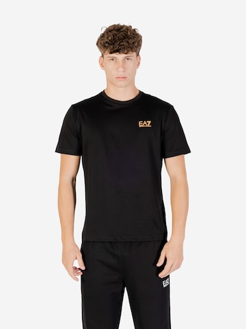 Maglietta '8NPT25 PJVPZ' di EA7 Emporio Armani in nero: frontale