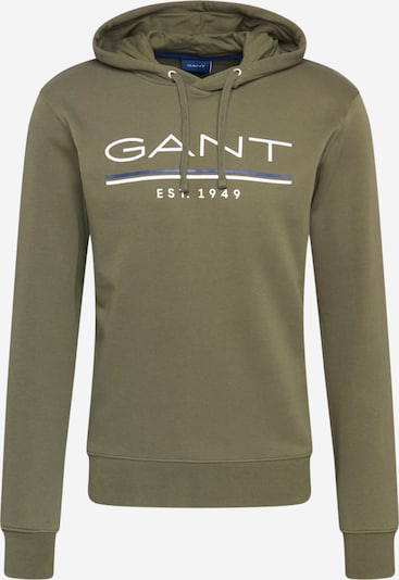 GANT Sweatshirt in de kleur Donkerblauw / Olijfgroen / Wit, Productweergave
