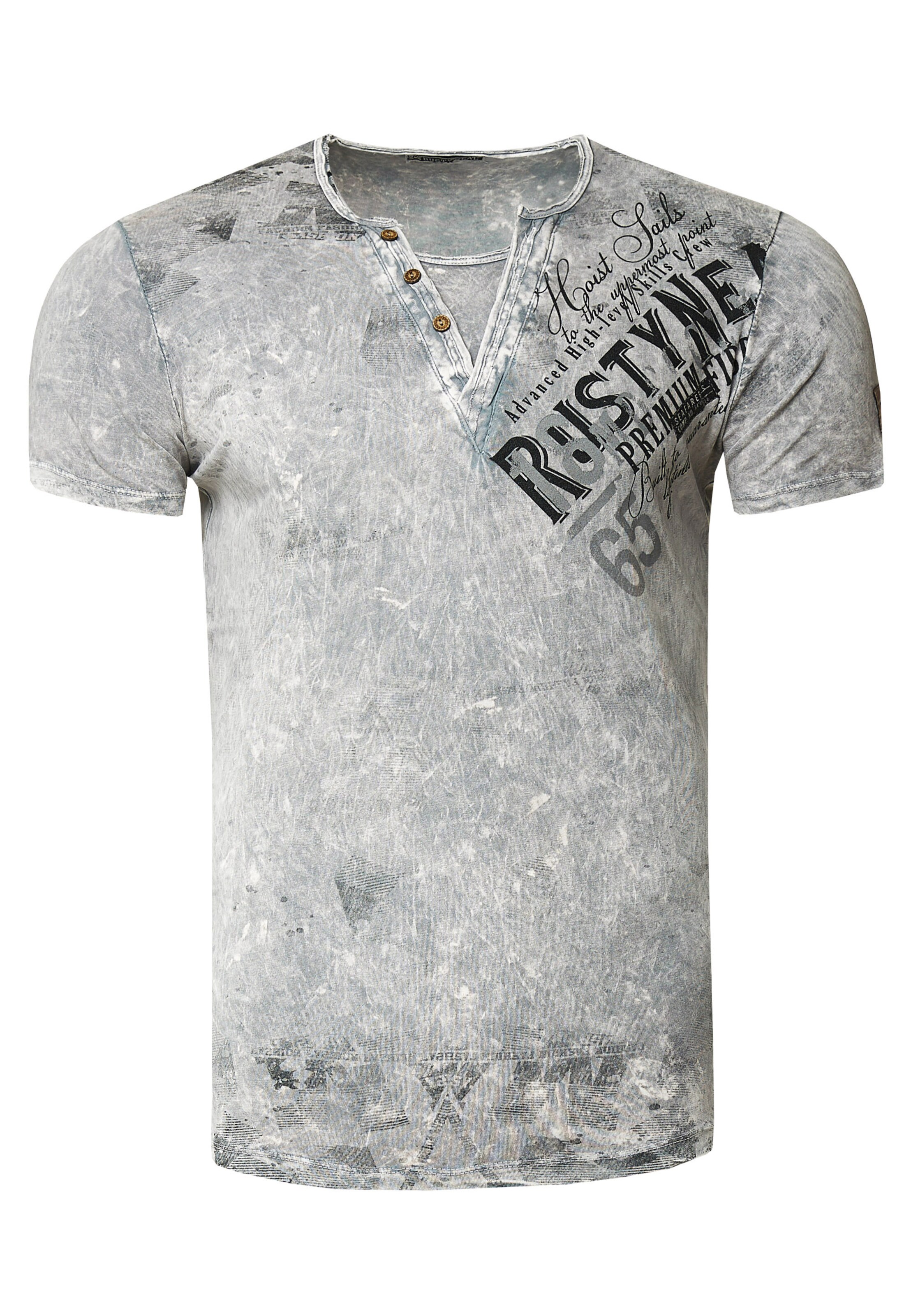 Rusty Neal T-Shirt in Grau: Vorderseite