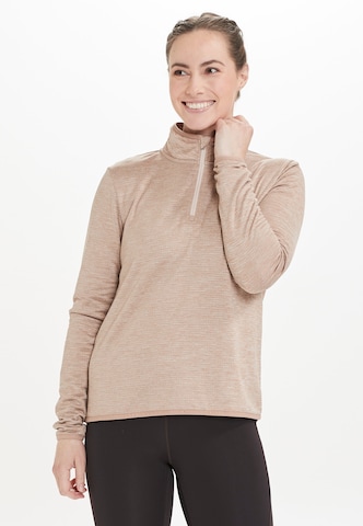 ENDURANCE Langarmshirt 'VIRONIC' in Beige: predná strana