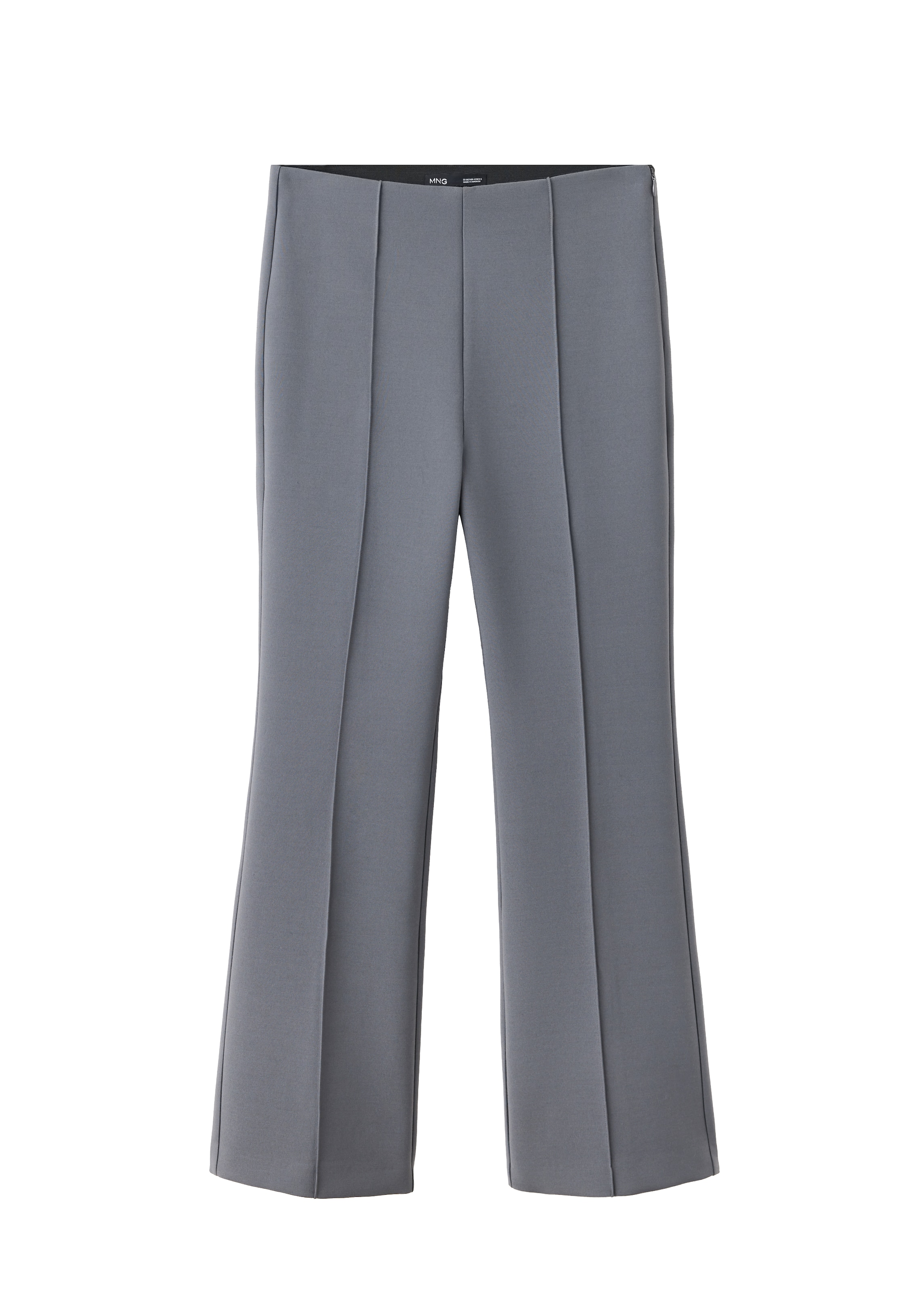 MANGO Bootcut Nadrág 'ROME' - szürke: elől