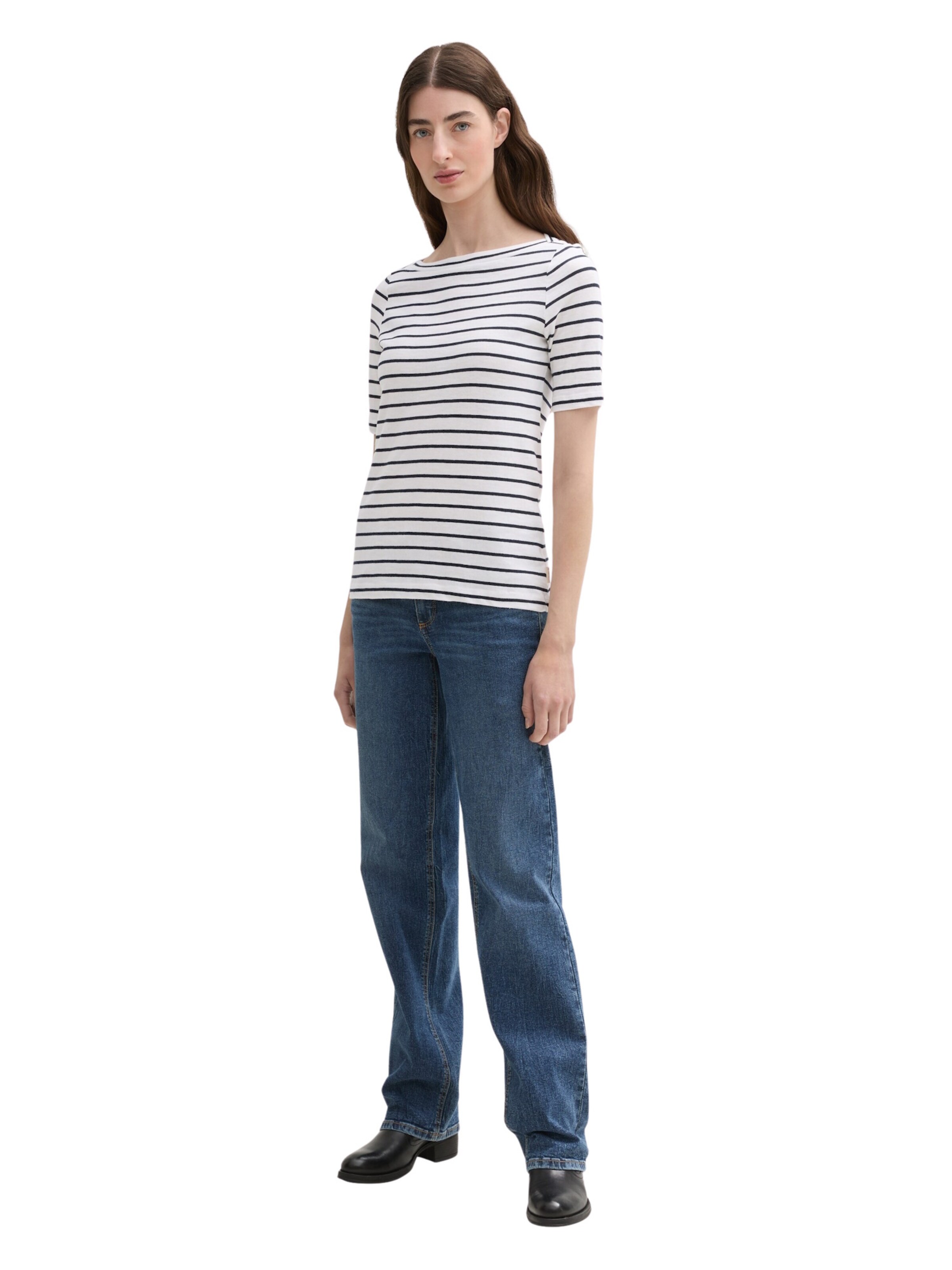 TOM TAILOR T-Shirt in Weiß