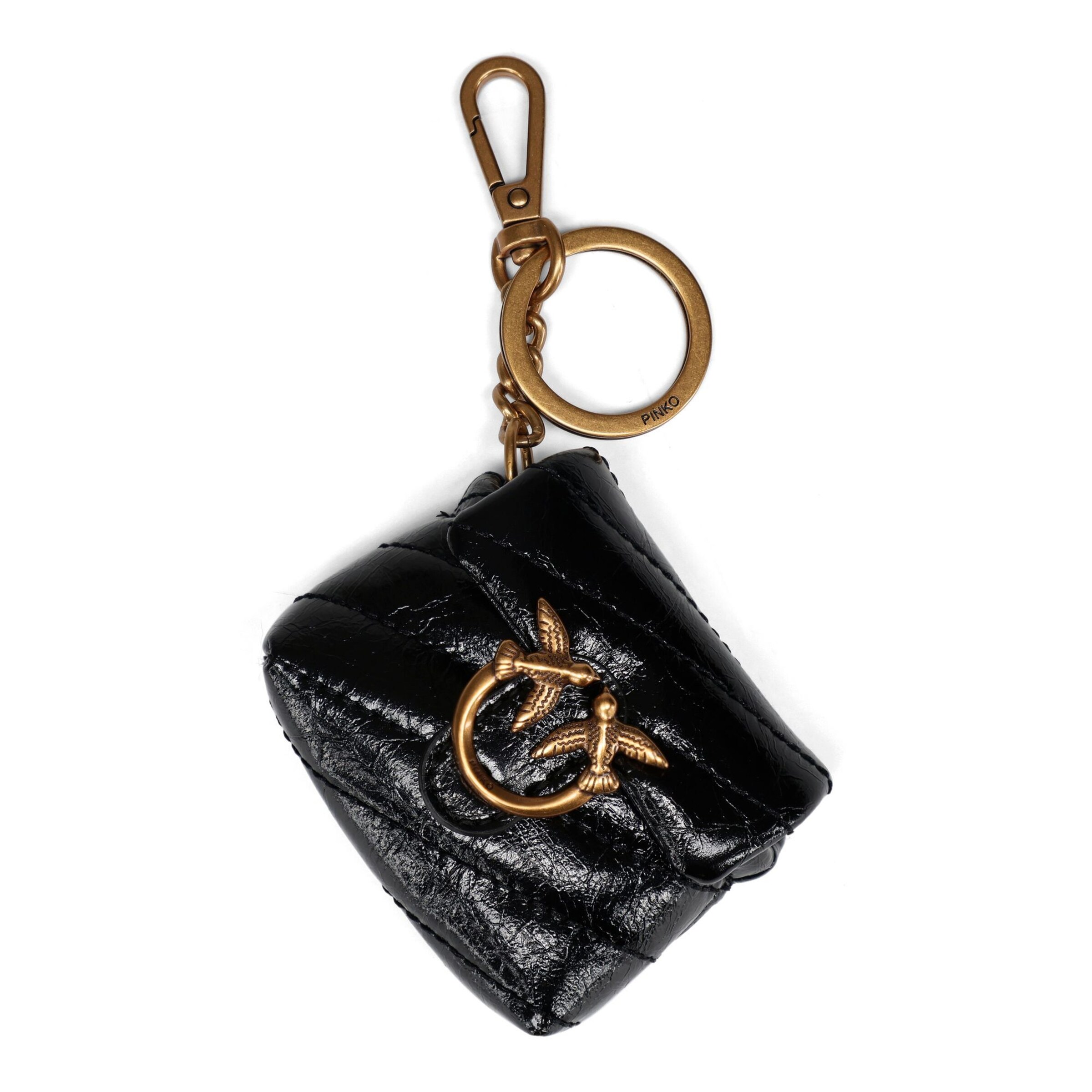 PINKO Case 'Airpods Love' in Schwarz: Vorderseite