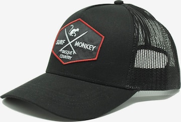 Casquette de sport Surf Monkey en noir : devant