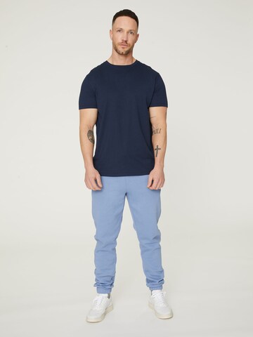 DAN FOX APPAREL - Ajuste regular Camiseta 'Piet' en azul