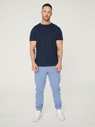 DAN FOX APPAREL Regular Fit T-Shirt 'Piet' in Blau