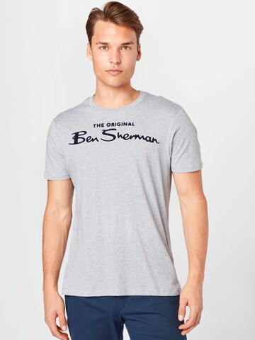 Ben Sherman Shirt in Grey: front