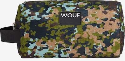 Wouf Kulturtasche in beige / oliv / schwarz, Produktansicht