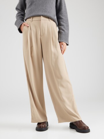Wide leg Pantaloni con pieghe '365' di GAP in beige: frontale
