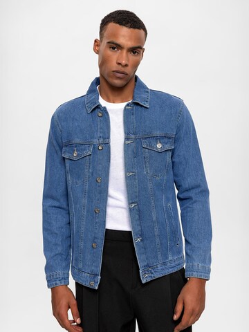 Veste mi-saison Daniel Hills en bleu : devant