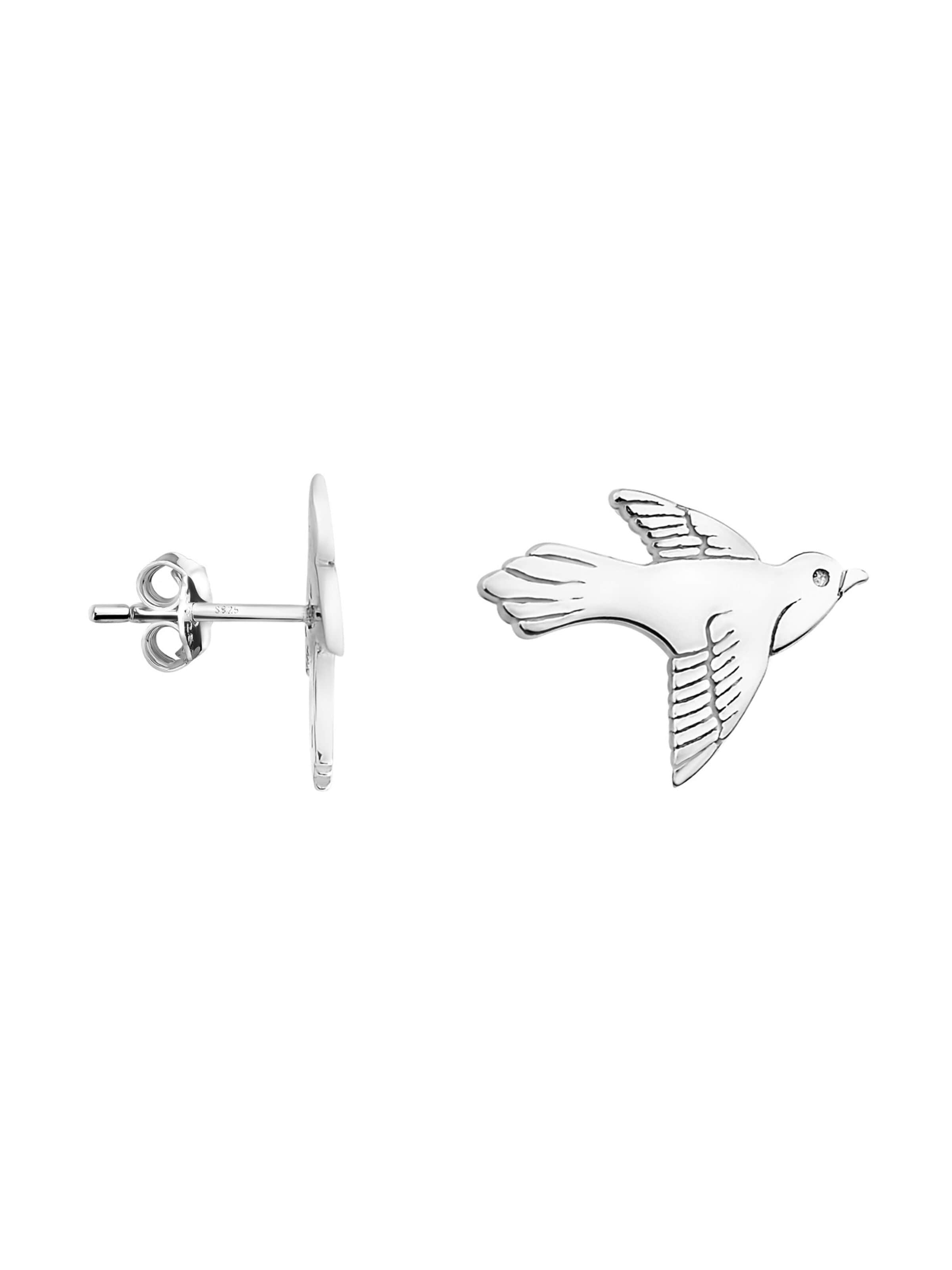 Sofia Milani Earrings 'Bird' in Silver: front