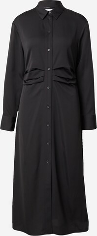 Calvin Klein Shirt Dress in Black: front