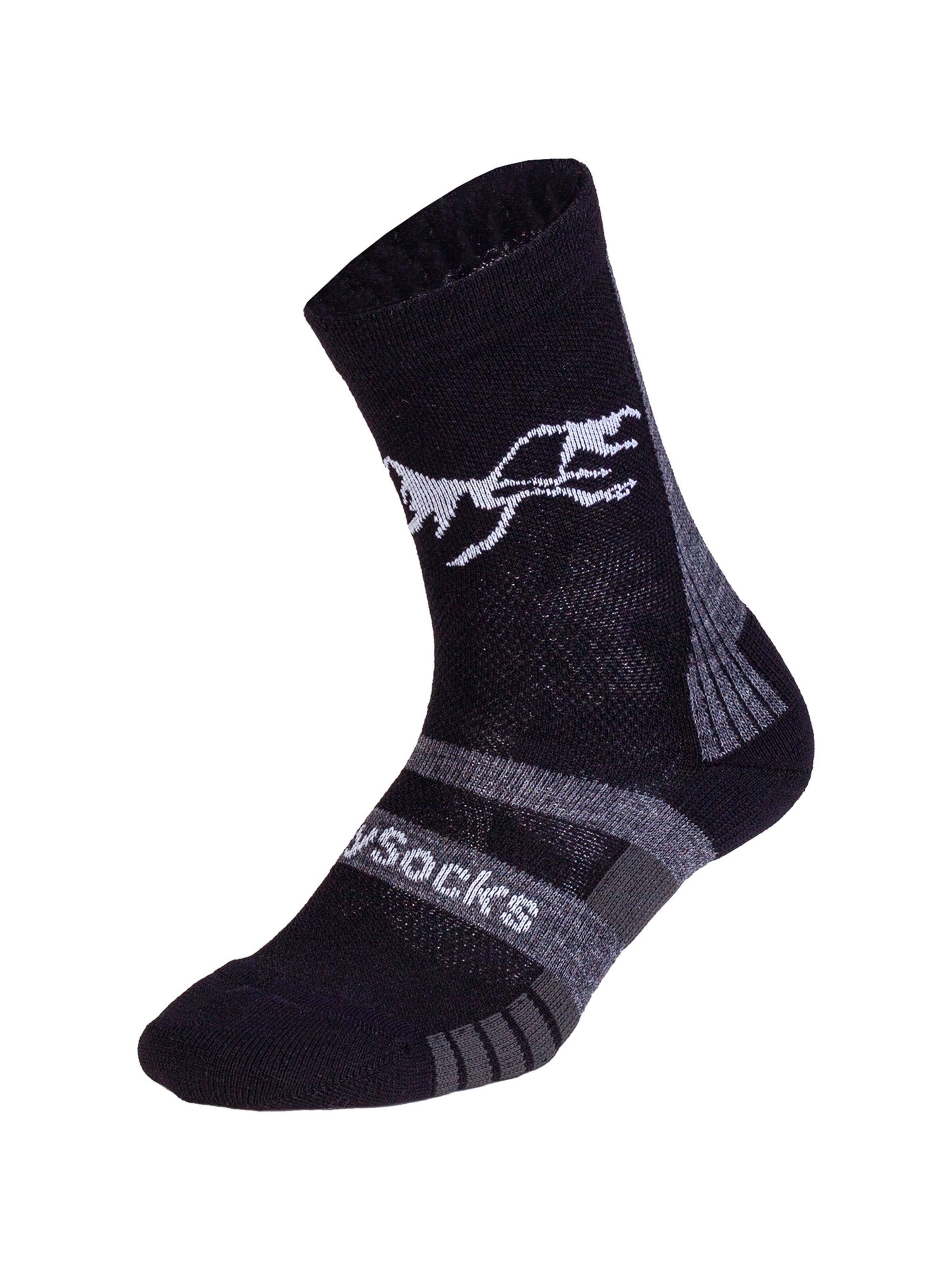 Chaussettes de sport 'Active Merino ' DillySocks en noir : devant