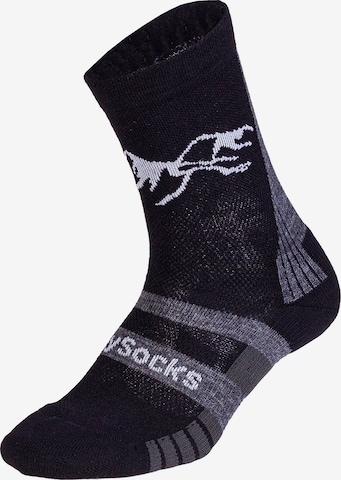 Chaussettes de sport 'Active Merino ' DillySocks en noir : devant