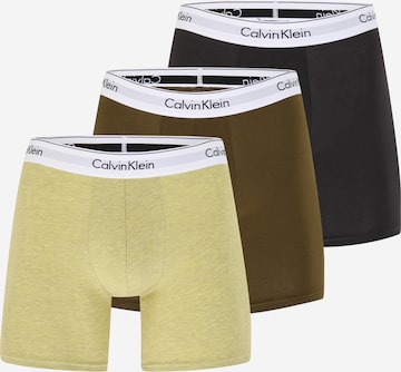 Calvin Klein Underwear Боксерки в жълто: отпред