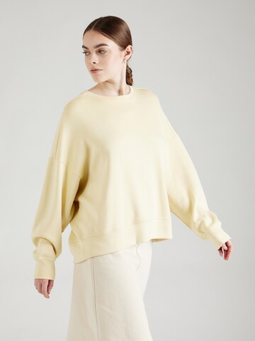 Sweat-shirt 'Dalvina' MSCH COPENHAGEN en jaune : devant