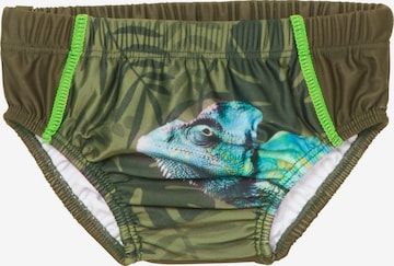 žalia PLAYSHOES Maudymosi kelnaitės 'Chameleon': priekis