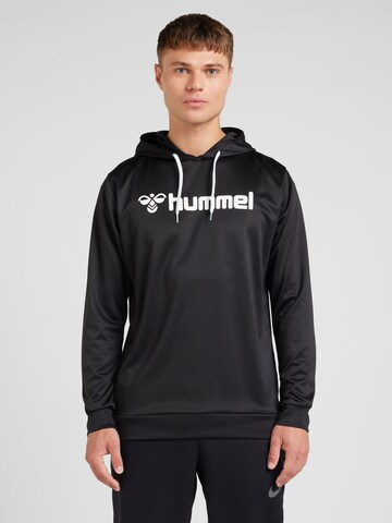 Hummel Αθλητική μπλούζα φούτερ σε μαύρο: μπροστά