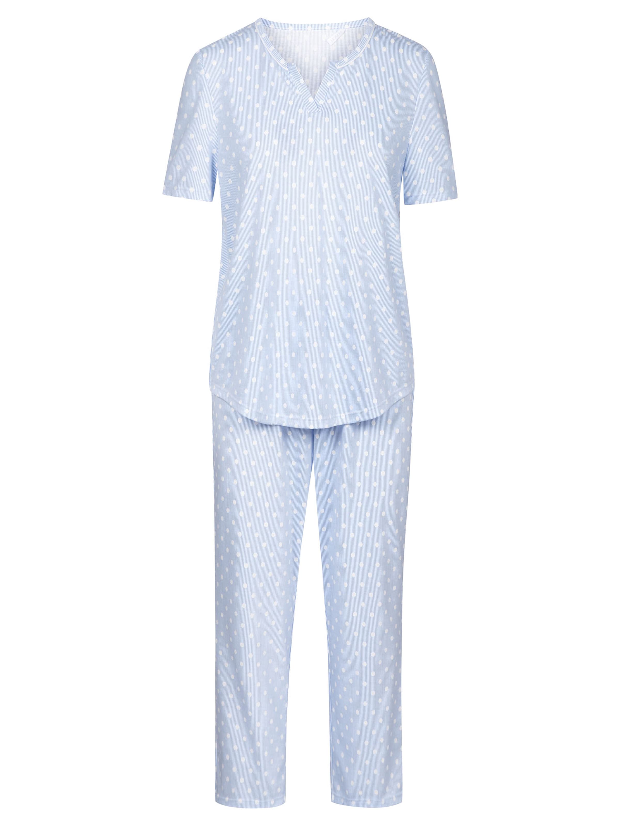 Rösch Pajama ' Mustermix ' in Blue: front