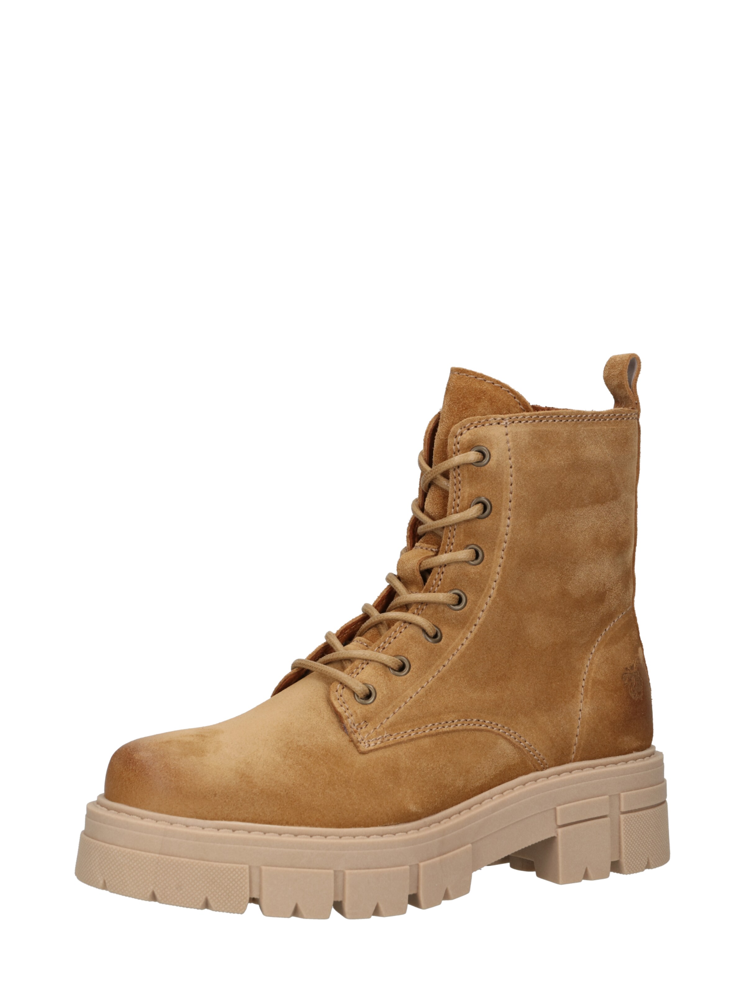 Apple of Eden Lace-up bootie 'Castle' in Brown: front