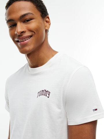 balta Tommy Jeans Marškinėliai